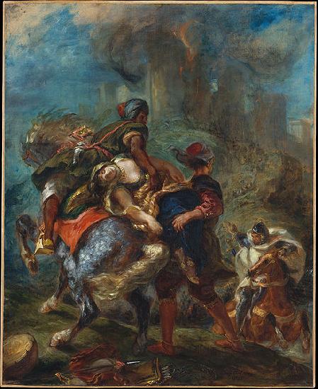Eugene Delacroix Abduction of Rebecca